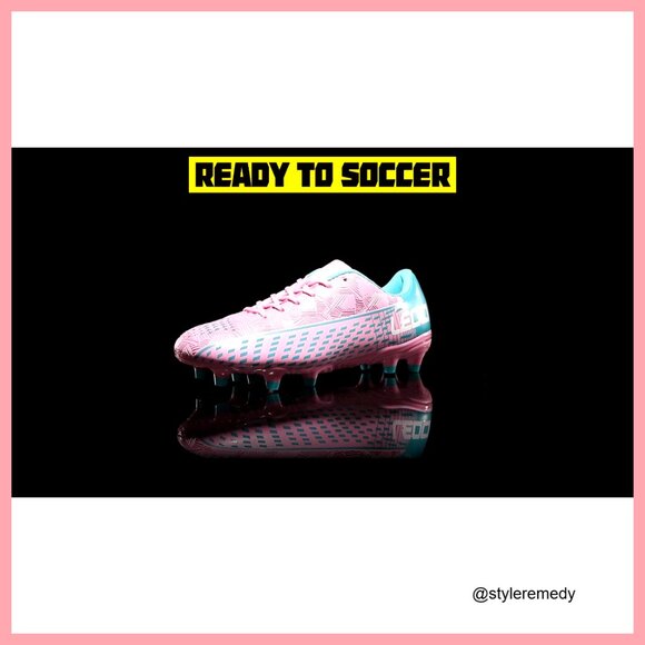 Synthetic Soccer Cleats with TPU Sole, Lace-Up Athletic Shoes main image 6